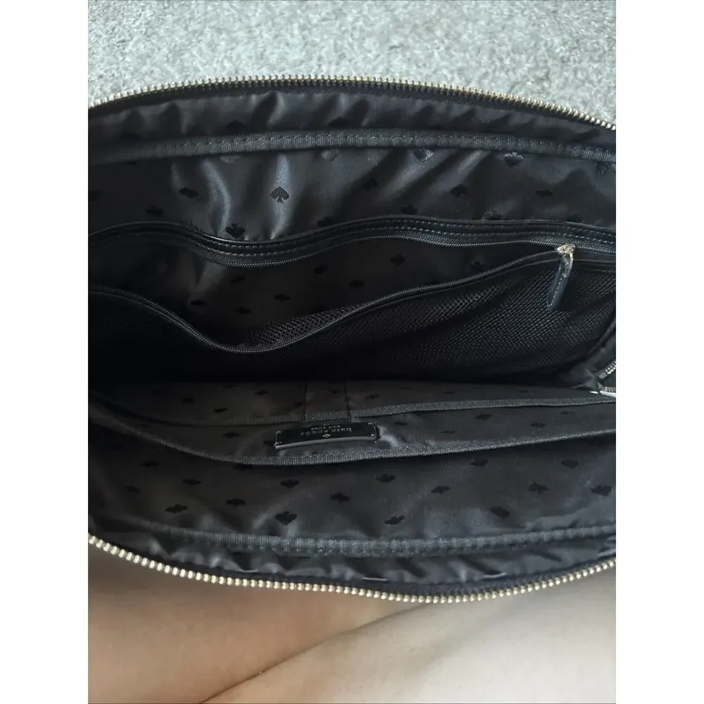 Kate Spade New York Black Polyester Laptop Messenger Bag